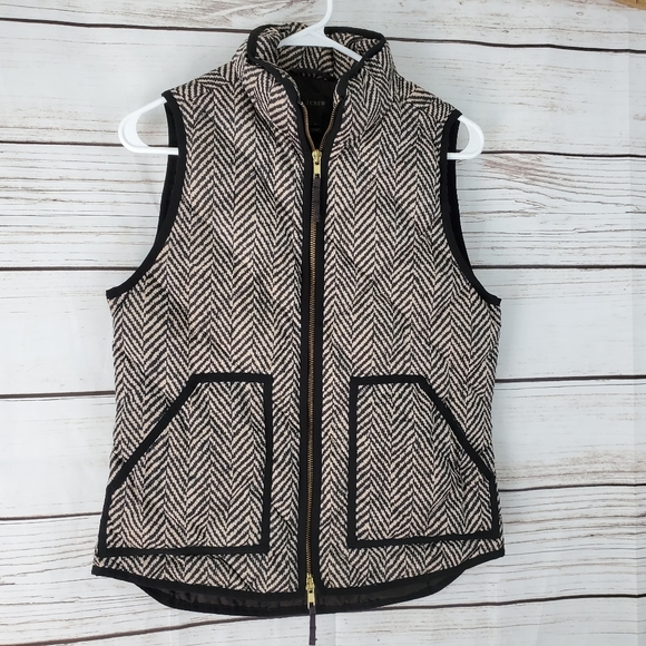 J. Crew | Chevron Stripe Down Vest - Picture 4 of 7